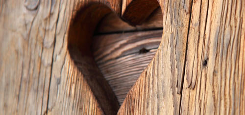 cuore legno